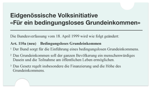 Grundeinkommen- Start