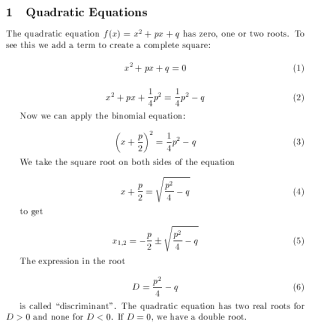 Ein mit LaTeX gesetztes Dokument.
